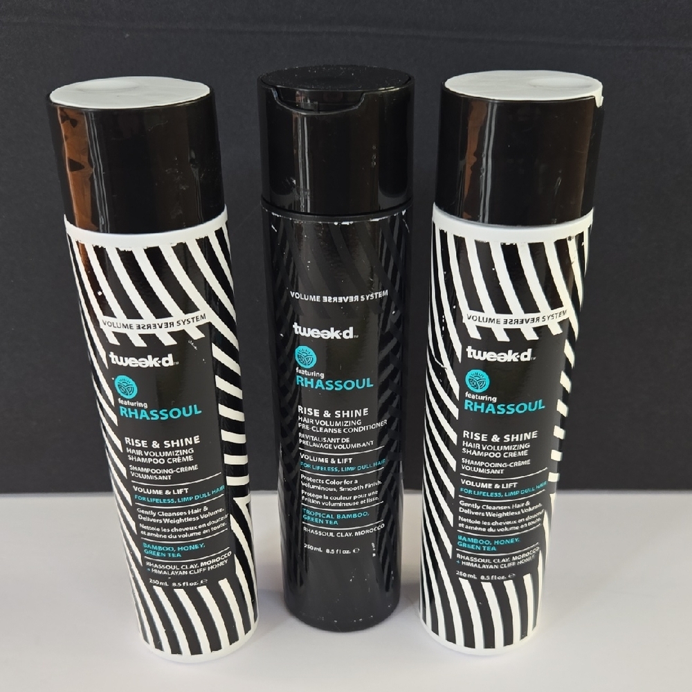 Tweak'd Rhassoul Rise Shine Volume & Lift Shampoo & Conditioner NEW